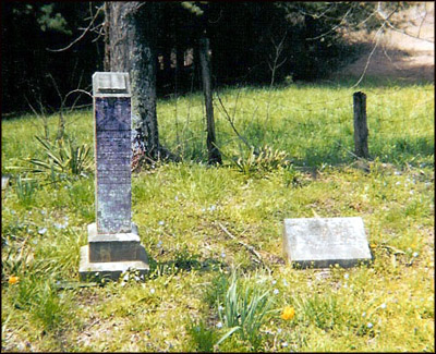 Headstones of Calvin and Rosa Pugh Senter