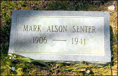 Headstone of Mark Alson Senter
