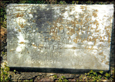 Headstone of Rosamond Pugh Senter