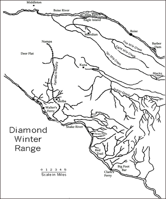 Diamond Winter Range Map