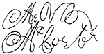 Signature of Martin Van Buren McCarter