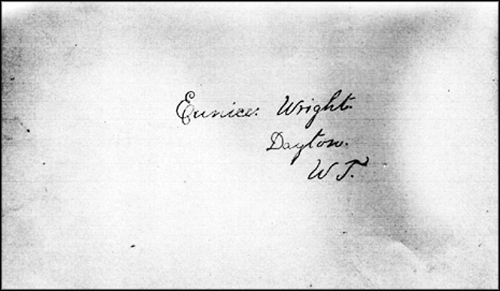 Eunice Wright Signature