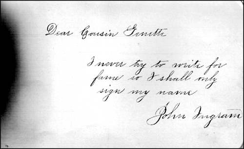 John Ingram Signature