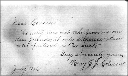 Mary E. J. Colson Signature